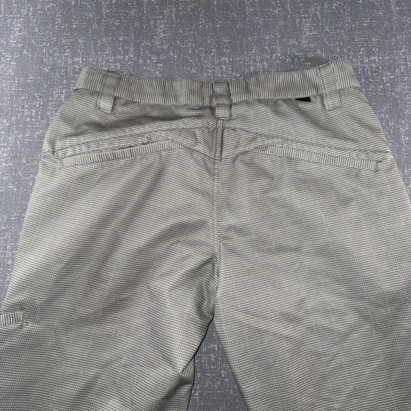Oakley Pants Mens 32 Gray Check Chino Straight Leg Casual Golf Outdoor Logo - Picture 12 of 13